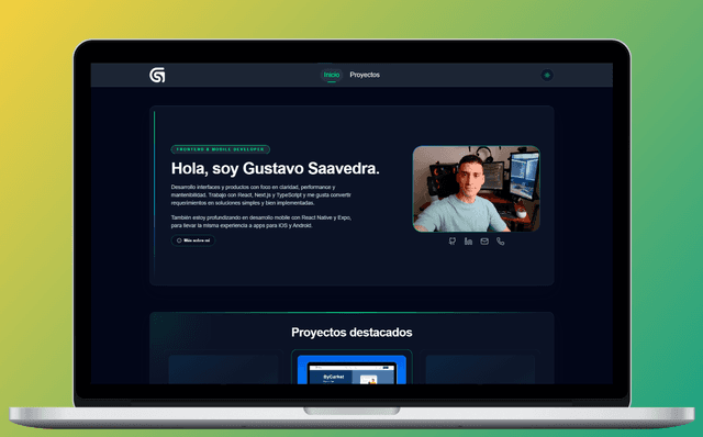 Gustavo Saavedra – Frontend & Mobile Developer